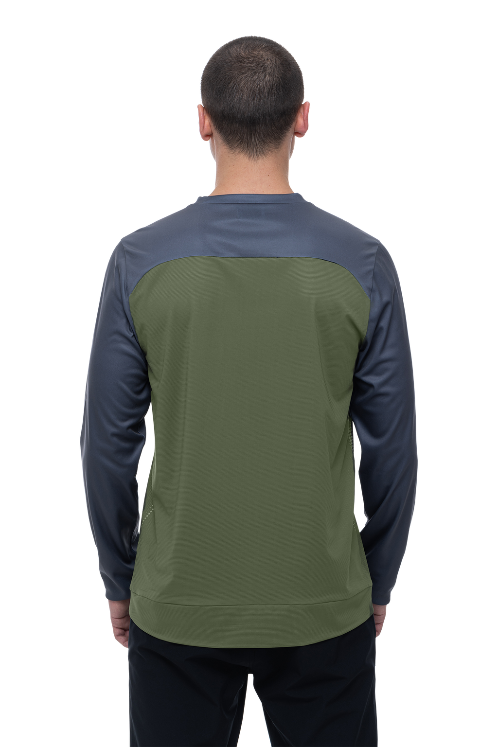 CUBE ATX Rundhalstrikot TM langarm olive´n´grey Herren
