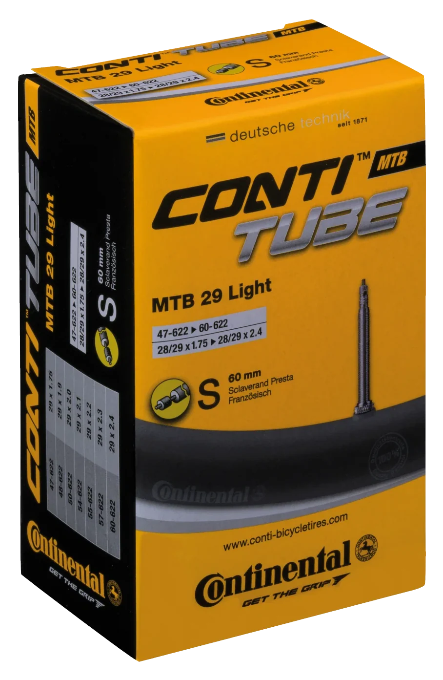 Continental MTB 29" Light Schlauch 47/60-622 S60