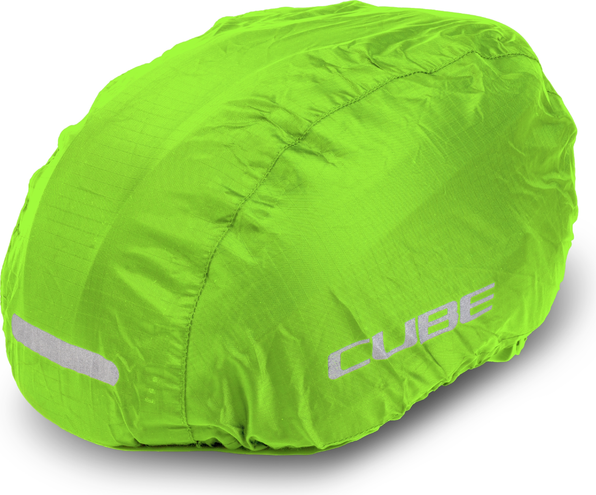 Cube Helm Regenüberzug green
