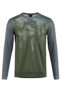 CUBE ATX Rundhalstrikot TM langarm olive´n´grey Herren