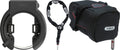 Abus Granit XPlus™ 6950M NR BK AM Rahmenschloss + 6KS/100 Anschlusskette  + ST 5950