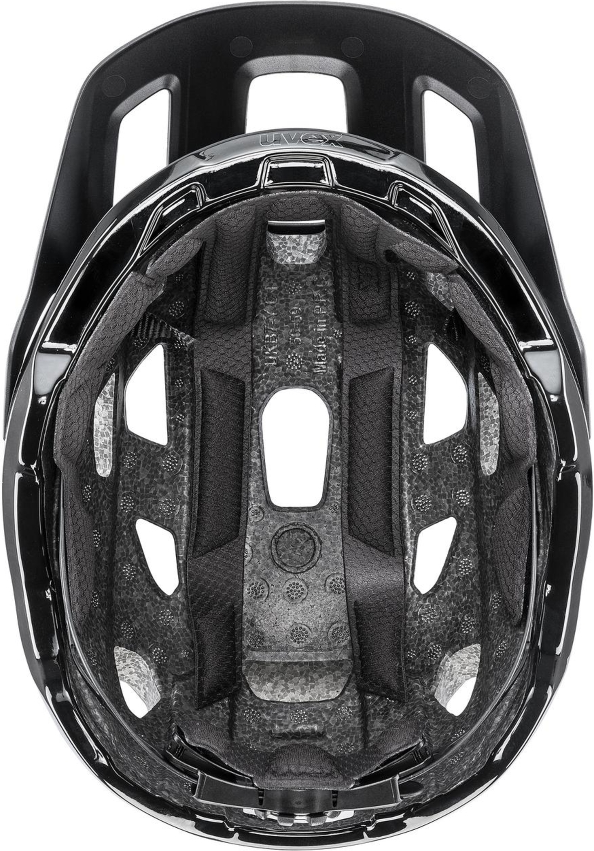 uvex React MTB-Helm Black Matt