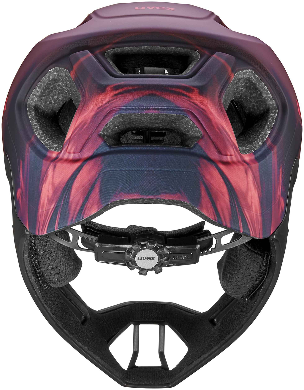 uvex React Jr. Fullface Kinderhelm Cranberry Matt