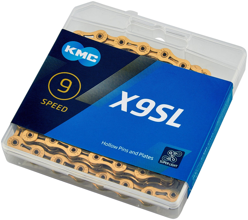 KMC X9SL Ti-N Kette 9-fach gold