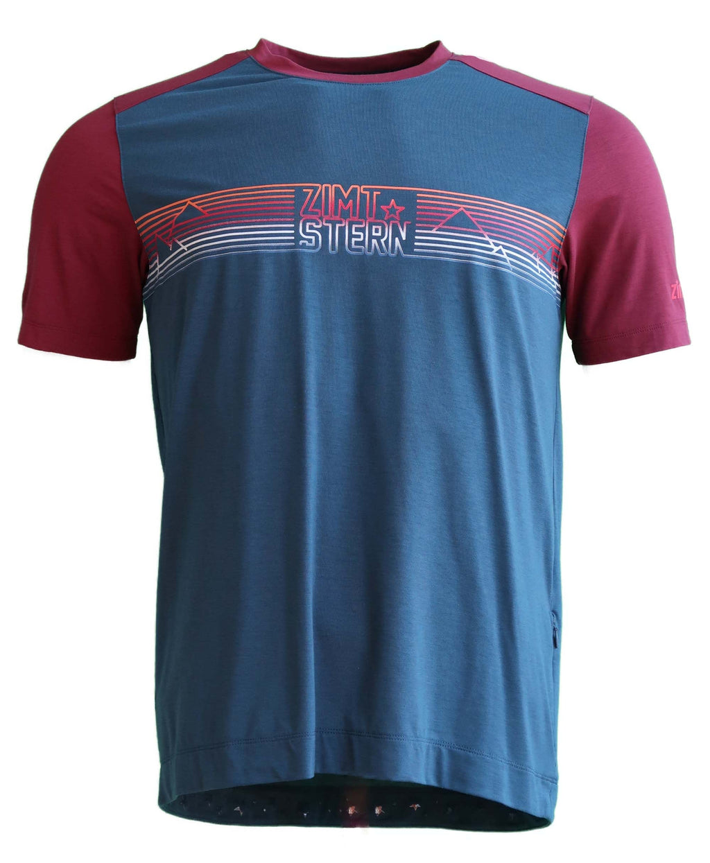 Zimtstern TrailFlowz Shirt SS Men French Navy/Windsor Wine